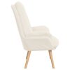 vidaXL Fauteuil Crème 61 x 78 x 98 cm Sherpa Stof