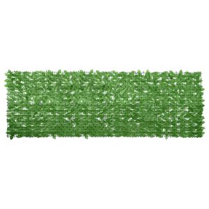 vidaXL Balkonscherm met groene bladeren 300x100 cm