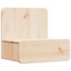 vidaXL Nachtkastje met lade Bruin 44 x 32,5 x 40 cm Massief grenenhout