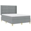 vidaXL Boxspringbed met matras Lichtgrijs 140 x 200 cm Stof