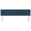 vidaXL Hoofdborden 160x5x78/88 cm fluweel donkerblauw