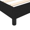 vidaXL Boxspring bed stof zwart 140x190 cm