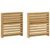 vidaXL Armleuningen Module 2 pcs Wit 58,5 x 10 x 61 cm