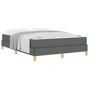 vidaXL Boxspringbed met matras Donkergrijs 160 x 200 cm Stof