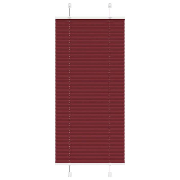 vidaXL Pliss&eacute; rolgordijn 60x100 cm stofbreedte 59,4 cm bordeauxrood