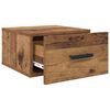 vidaXL Nachtkastje 2 pcs Oudhout 35 x 35 x 20 cm Bewerkt hout