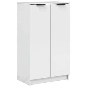 vidaXL Schoenenkast 59x35x100,5 cm bewerkt hout hoogglans wit