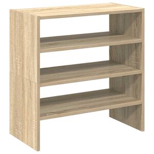 vidaXL Schoenenrekken 2 st stapelbaar 60x30x30,5 cm sonoma eikenkleur