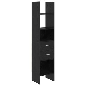 vidaXL Boekenkast Zwart eiken 40 x 35 x 180 cm Bewerkt hout