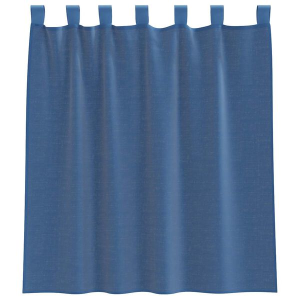 vidaXL Gordijnen voile met lussen 2 st 140x260 cm lichtgrijs