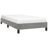 vidaXL Bedframe zonder matras 90x200 cm fluweel lichtgrijs
