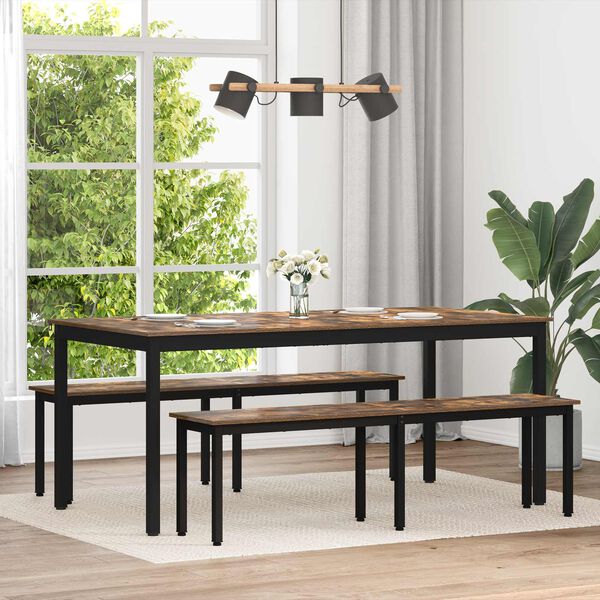 vidaXL Eettafels Bewerkt hout