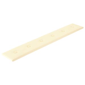 vidaXL Wandhoofdbord 12 st Cr&egrave;me Nep Leer