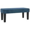 vidaXL Boxspring met matras fluweel donkerblauw 120x190 cm