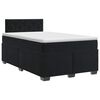 vidaXL Boxspringbed met matras Zwart 120 x 190 cm Fluweel