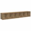 vidaXL Tv-meubelset 2 pcs Artisan Eiken 37 x 35 x 107cm Bewerkt hout