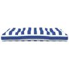 vidaXL Palletkussen gestreept 120x80x12 cm stof blauw en wit