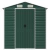 vidaXL Tuinschuur 191x130x198 cm gegalvaniseerd staal groen