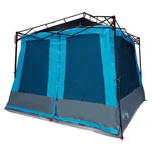 vidaXL Binnentent met dak met opslag Blauw 291 x 291 x 240 cm taft