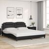 vidaXL Bedframe "Viana" zonder matras kunstleer zwart 180x200 cm