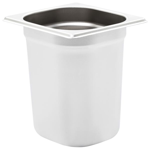 vidaXL Gastronormbakken 8 st GN 1/6 200 mm roestvrij staal