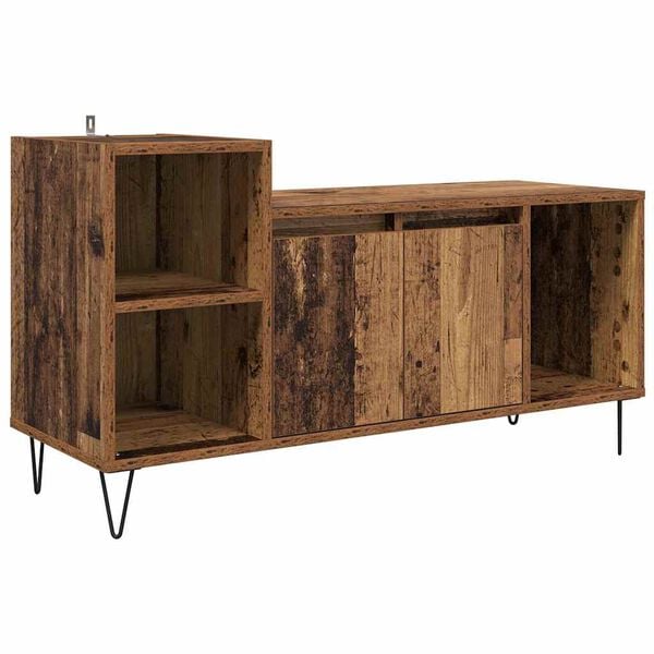 vidaXL TV-kast Oud Hout 100 x 35 x 55 cm Bewerkt hout