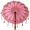 vidaXL Balinese parasol met basis Roze 95 x 95 x 260 cm