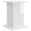 vidaXL Plantenstandaard Hoogglans Wit 30,5 x 30 x 43 cm Bewerkt hout