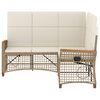 vidaXL Tuin ligbankset Beige en Cr&egrave;me Wit 164 x 164 x 112 cm