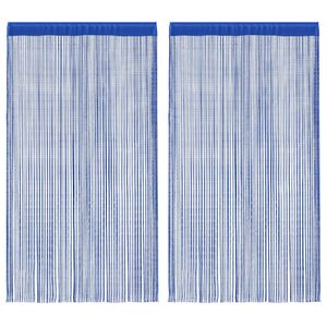 vidaXL Draadgordijnen 100x250 cm blauw 2 st