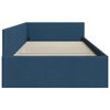 vidaXL Hoekbedframe met hoofdeinde Blauw 80 cm x 200 cm Fluweel