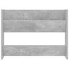 vidaXL Wandschoenenkasten 2 st 80x18x60 cm spaanplaat betongrijs