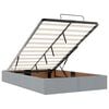 vidaXL Ottoman bed met matras 120x200cm stof lichtgrijs
