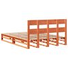 vidaXL Bedframe zonder matras massief grenenhout wasbruin 120x190 cm