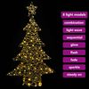 vidaXL Kerstboom met 120 LED Warmwit 120 cm Rattan