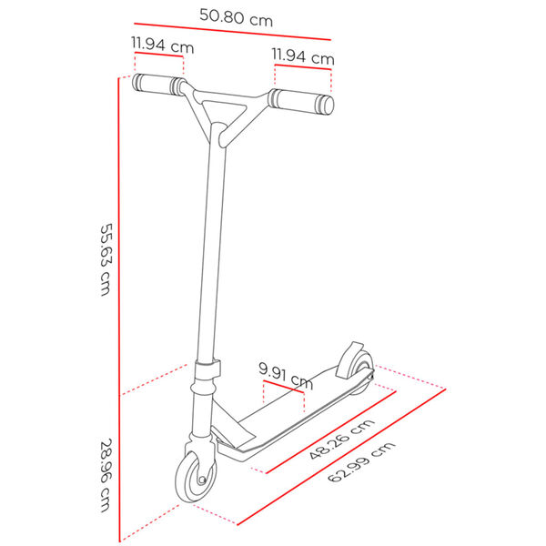 Street Surfing Stuntstep Torpedo Black Core
