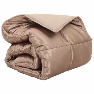 vidaXL Winter Dekbed Goud 200 x 155 cm Satijn en Microfiber