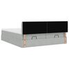 vidaXL Ottoman bed met matrassen en LED's 180x200cm fluweel lichtgrijs