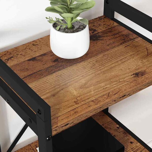 vidaXL Boekenkast Oud hout 60 x 30 x 85 cm Bewerkt hout