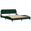 vidaXL Bedframe "Dover" 160x200 cm fluweel donkergroen
