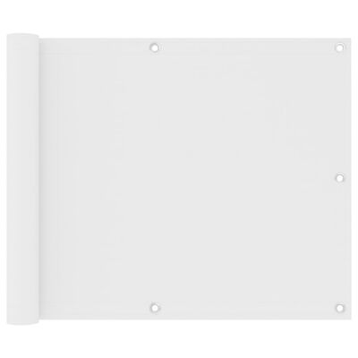vidaXL Balkonscherm 75x600 cm oxford stof wit
