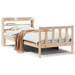 vidaXL Bedframe zonder matras massief grenenhout 90x190 cm