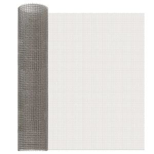 vidaXL Gaas Scherm 60 x 1000 cm 3 Mesh RVS 201 Zilverkleurig