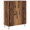 vidaXL Hoge kast Oud Hout 69,5 x 34 x 180 cm Bewerkt hout