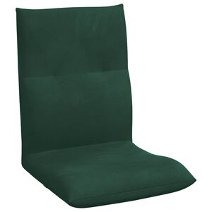 vidaXL Verstelbare vlo stoelen Donkergroen Fluweel