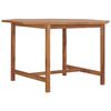 vidaXL Tuintafel 110x110x75 cm massief teakhout