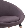 vidaXL Eetkamerstoelen 4 st draaibaar stof taupe