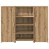 vidaXL Receptiebalie 135x50x103,5cm bewerkt hout artisanaal eikenkleur