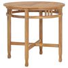 vidaXL Eettafel &Oslash;80 cm massief teakhout