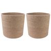 vidaXL Plantenpot Set 2 pcs Naturel &Oslash; 21 x 21 cm 100% Tossa Jute
